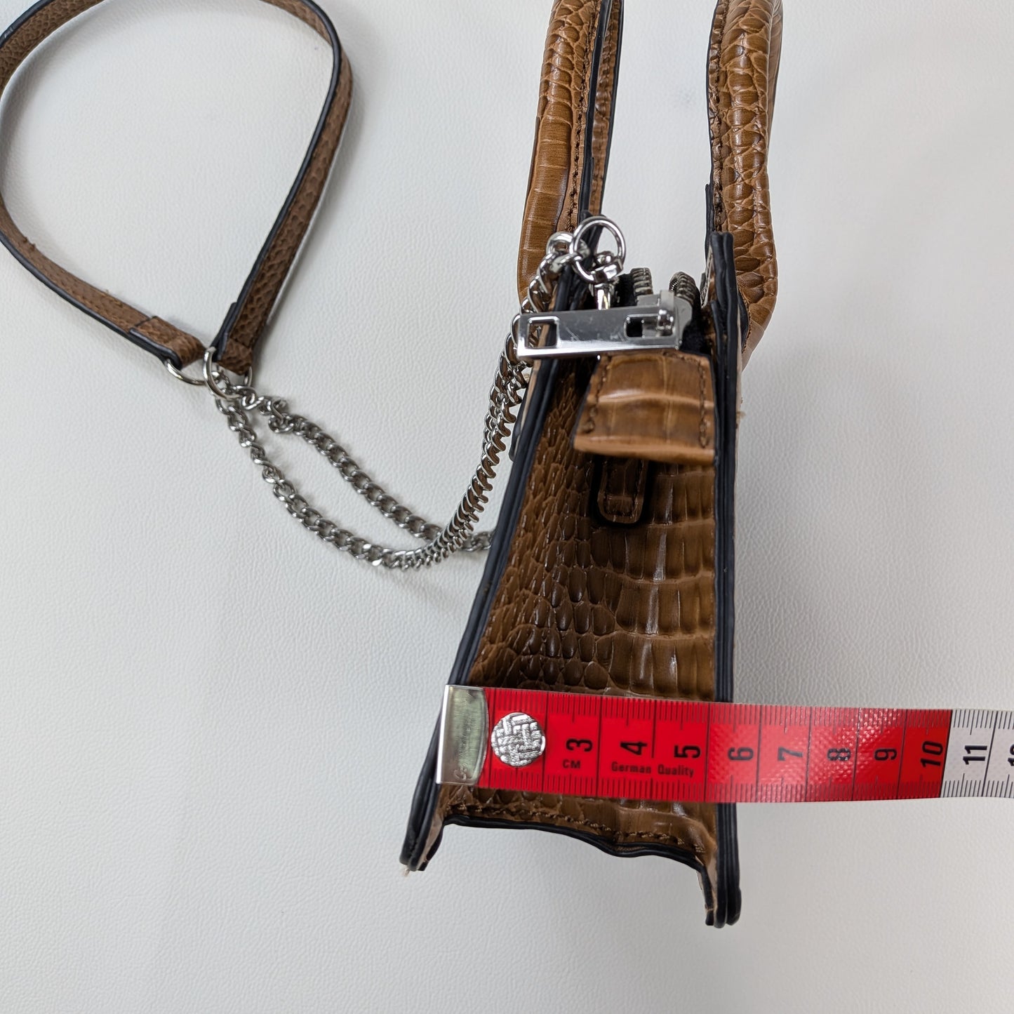 Mini bag vintage Y2K texture effetto pelle esotica