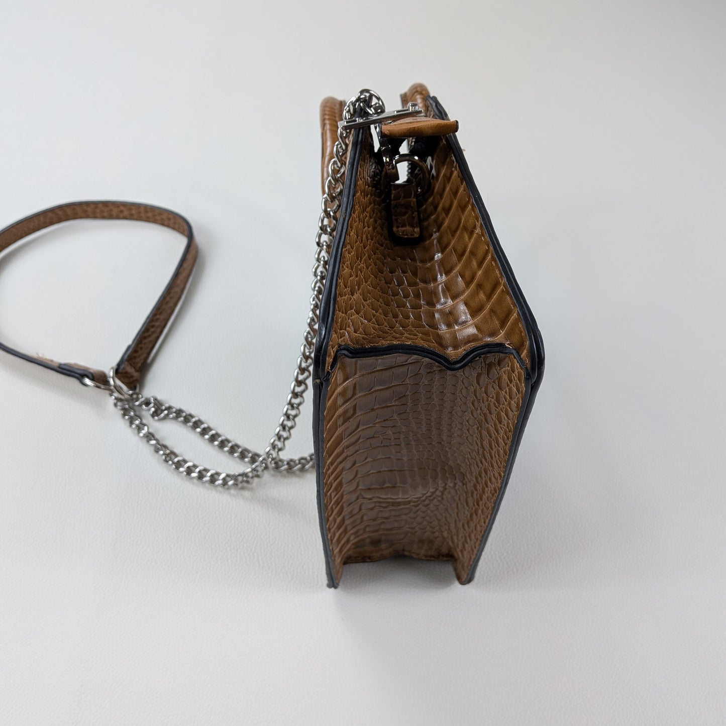 Mini bag vintage Y2K texture effetto pelle esotica