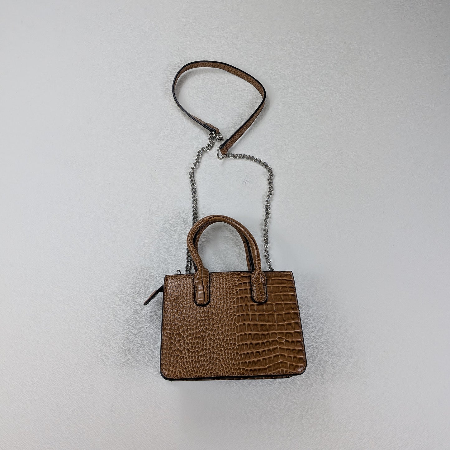 Mini bag vintage Y2K texture effetto pelle esotica