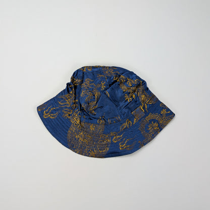 Cappellino bucket rayon blu intenso streetwear festival - M
