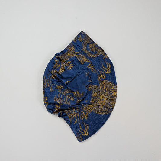 Cappellino bucket rayon blu intenso streetwear festival - M