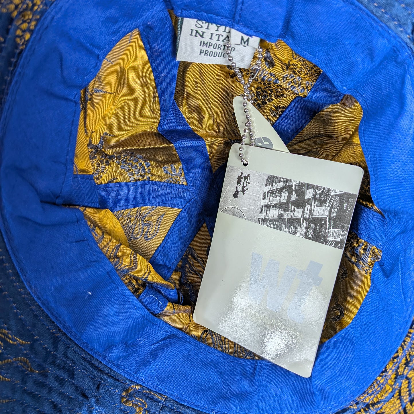 Cappellino bucket rayon blu intenso streetwear festival - M