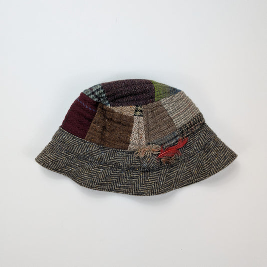Cappello artigianale Hanna Hats 100% lana Irish Donegal Tweed - L