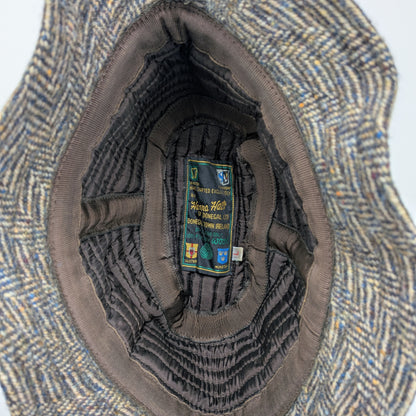 Cappello artigianale Hanna Hats 100% lana Irish Donegal Tweed - L