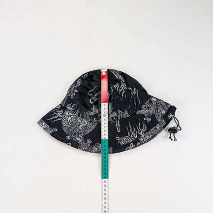 Cappello bucket rayon orientale dragon Y2K skate streetwear - L