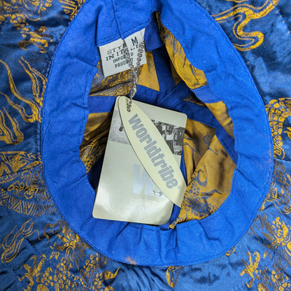 Cappellino bucket blu rayon grafica dragon streetwear - M