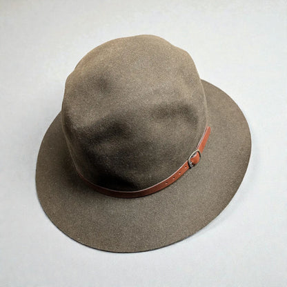 Cappello vintage Thomas Gardener in feltro di vera pelliccia di alta qualità