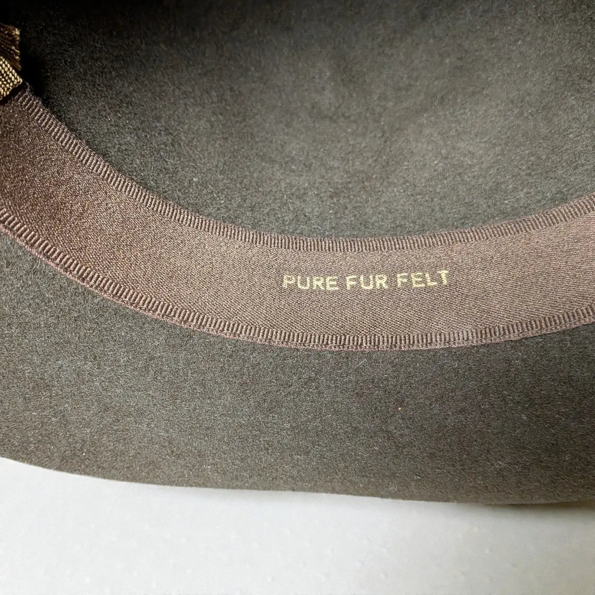 Cappello vintage Thomas Gardener in feltro di vera pelliccia di alta qualità