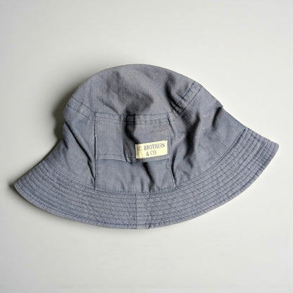 Cappello bucket workwear vintage blu navy
