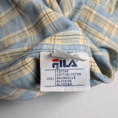 Camicia vintage Fila a quadri in cotone - S/M
