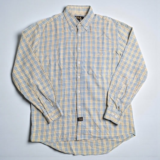 Camicia vintage Fila a quadri in cotone - S/M