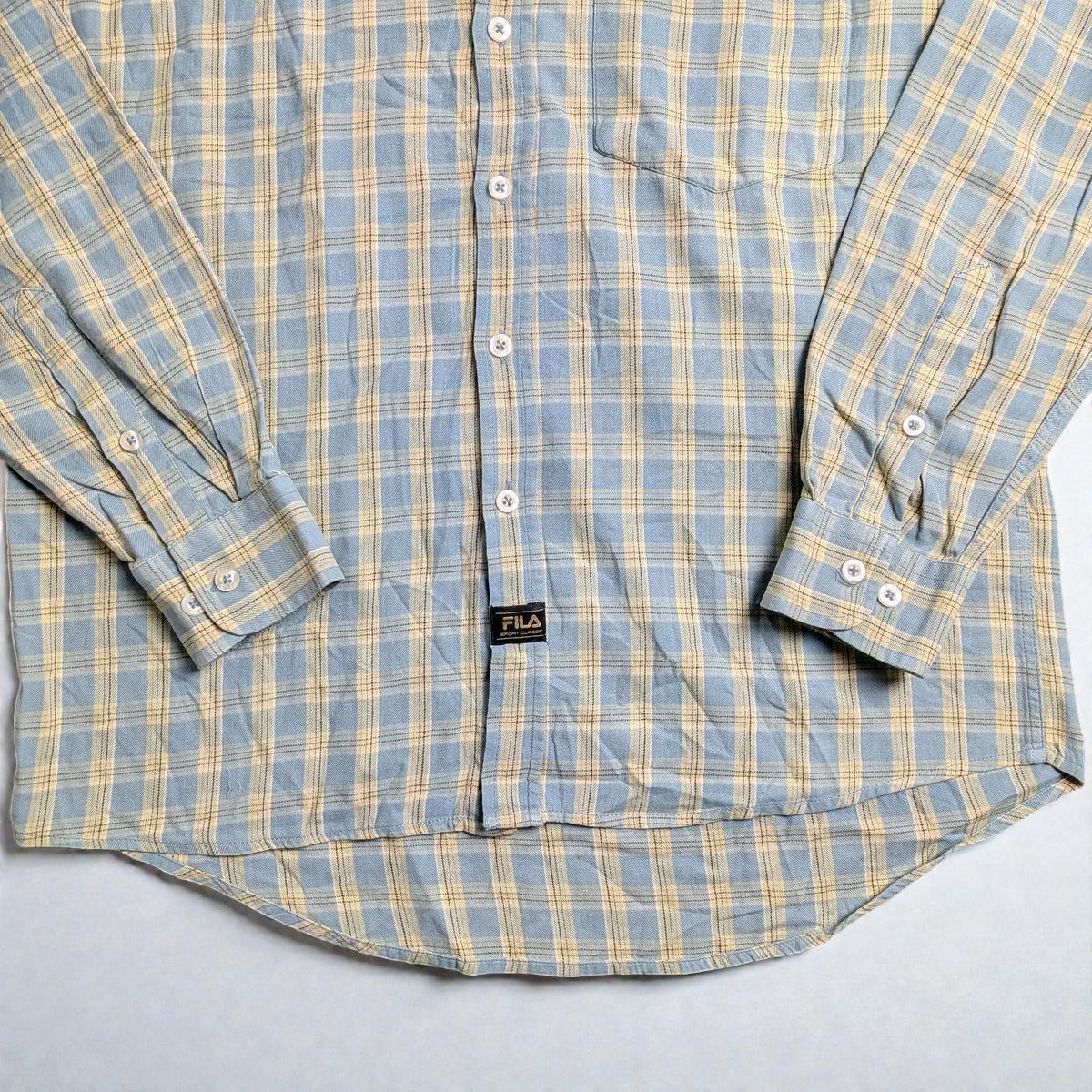 Camicia vintage Fila a quadri in cotone - S/M