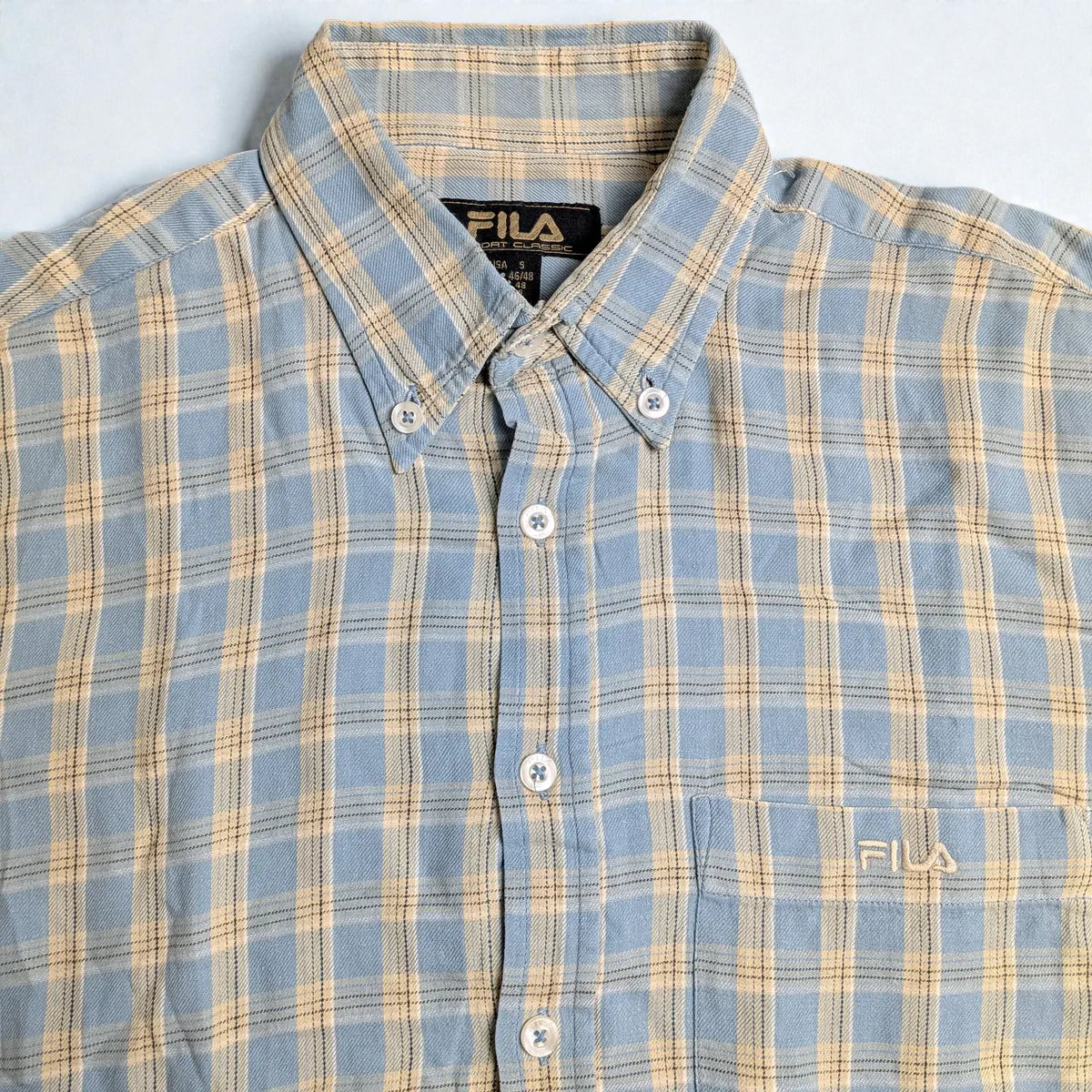 Camicia vintage Fila a quadri in cotone - S/M
