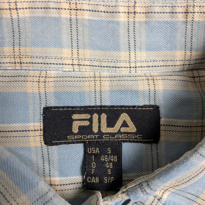 Camicia vintage Fila a quadri in cotone - S/M