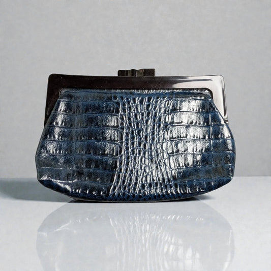 Clutch vintage anni ’70/’80 effetto coccodrillo