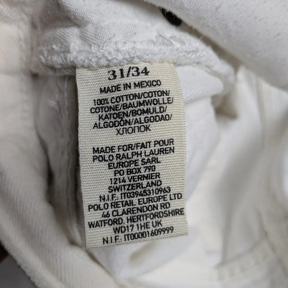 Jeans vintage Ralph Lauren in denim bianco - M/L