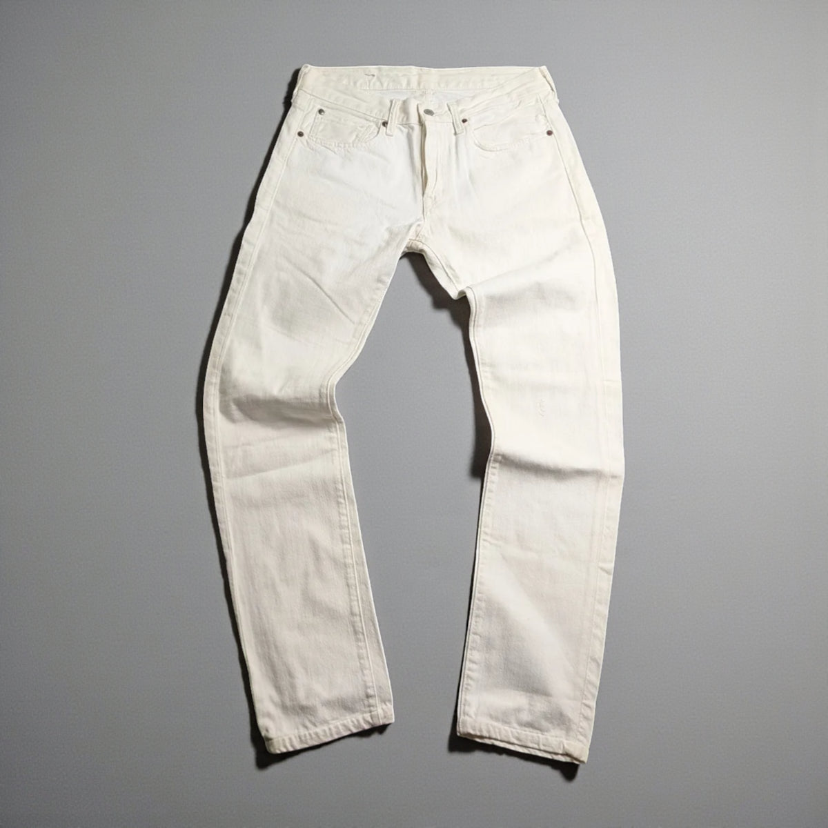 Jeans vintage Ralph Lauren in denim bianco - M/L