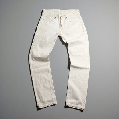 Jeans vintage Ralph Lauren in denim bianco - M/L