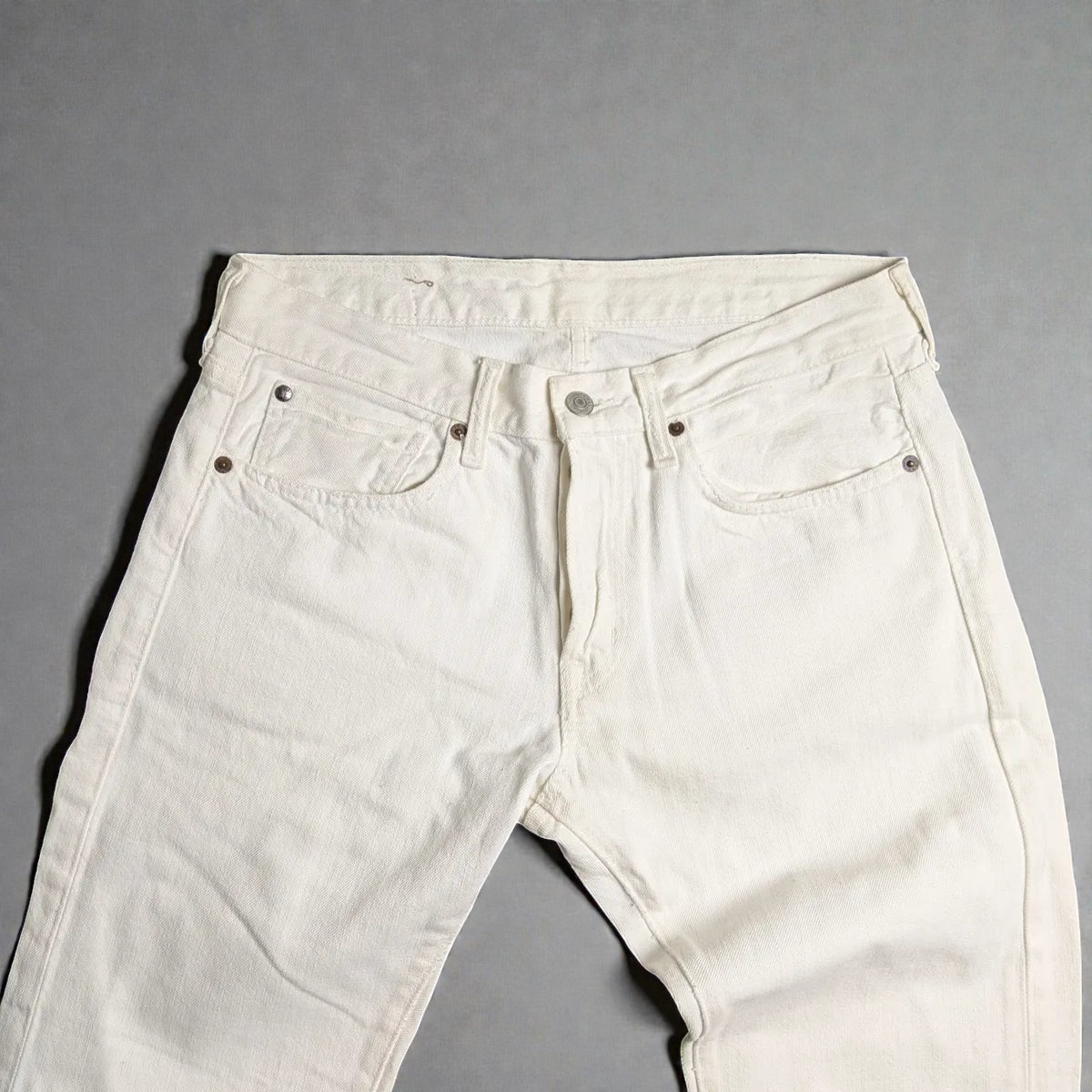 Jeans vintage Ralph Lauren in denim bianco - M/L