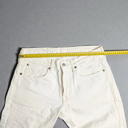 Jeans vintage Ralph Lauren in denim bianco - M/L
