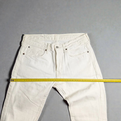 Jeans vintage Ralph Lauren in denim bianco - M/L