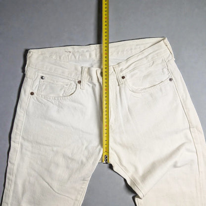 Jeans vintage Ralph Lauren in denim bianco - M/L