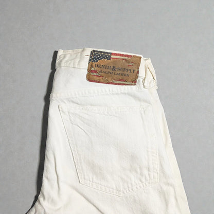 Jeans vintage Ralph Lauren in denim bianco - M/L