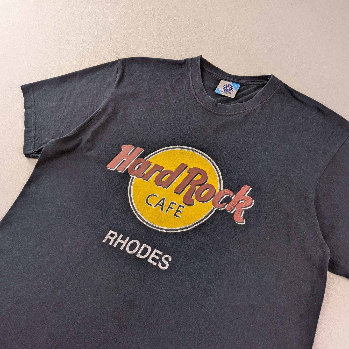 T-shirt vintage Hard Rock Cafe Rhodes by Starworld - M