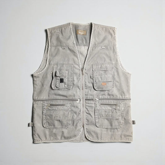 Gilet vintage utility outdoor pesca/caccia workwear - 2XL/3XL
