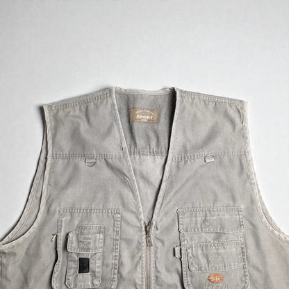 Gilet vintage utility outdoor pesca/caccia workwear - 2XL/3XL