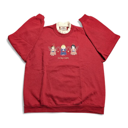 Felpa vintage 90s in stile folk/patriottico - M