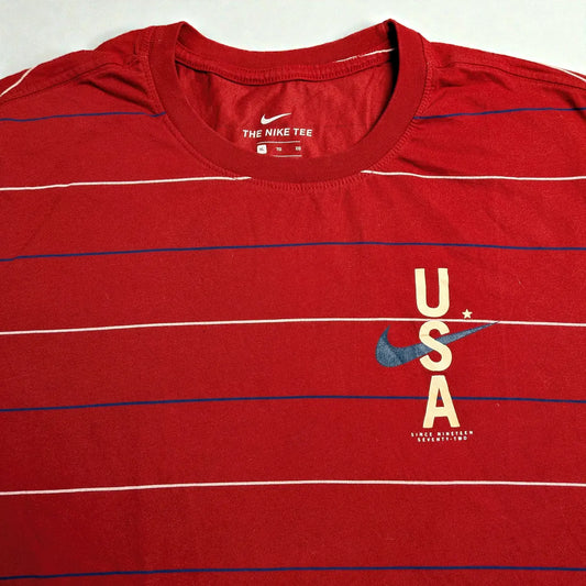 T-shirt vintage Nike con grafica USA streetwear e athleisure - XL