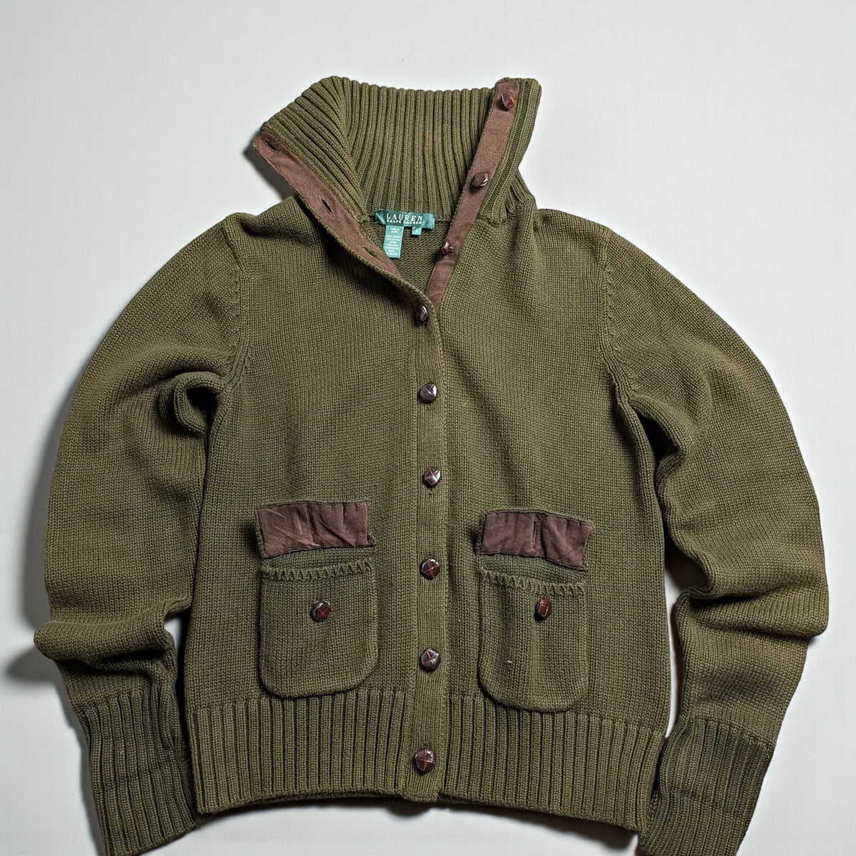 Cardigan vintage pesante Ralph Lauren - S