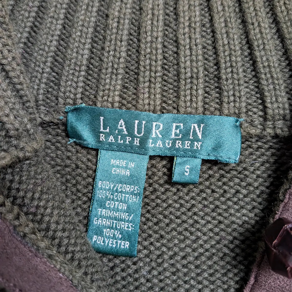 Cardigan vintage pesante Ralph Lauren - S