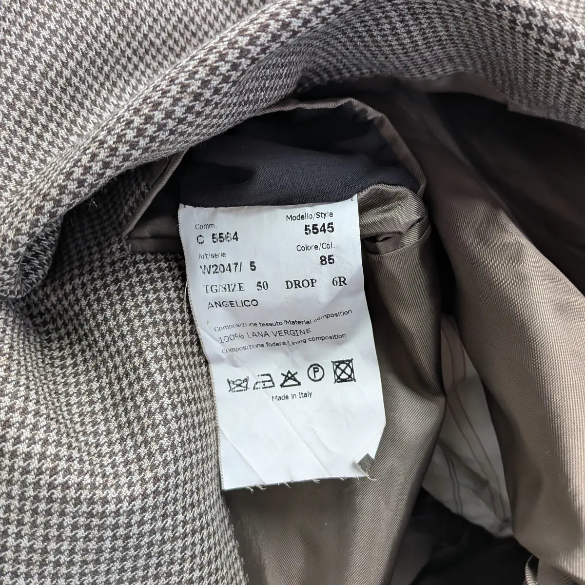 Blazer vintage Made in Italy in lana - Angelico - Taglia 50/L