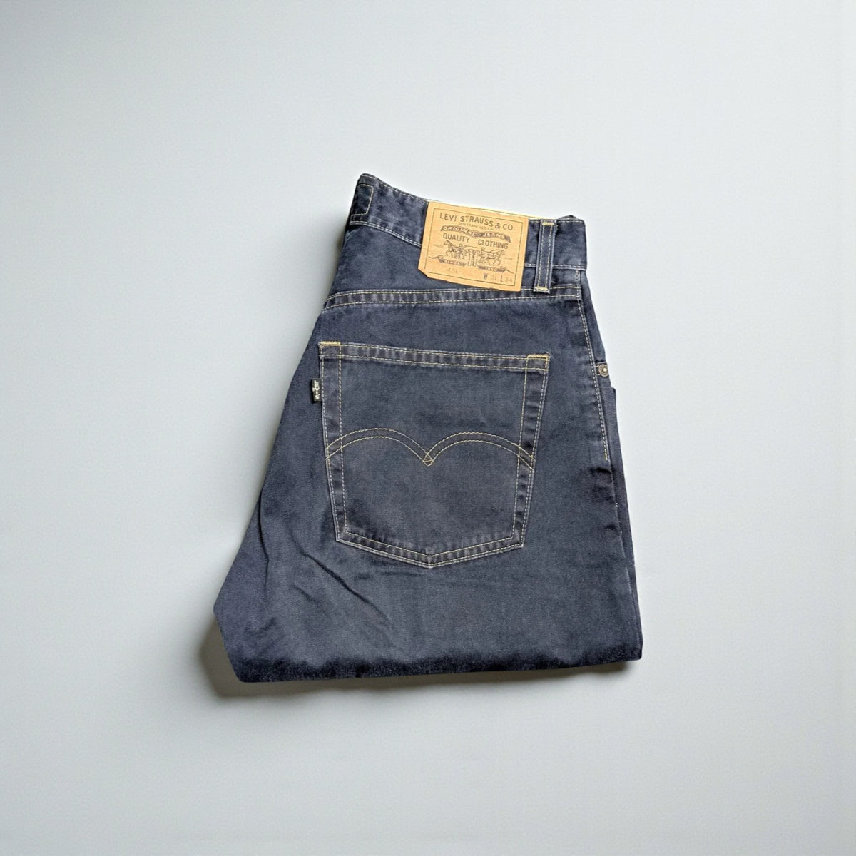 Pantaloni Levi's 451 relaxed/straight in cotone - W31 L34 / M