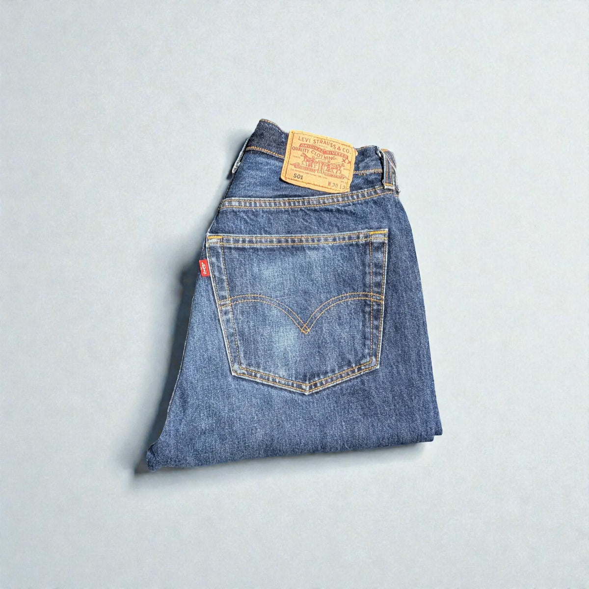 Jeans Levi's 501 a vita medio-alta in cotone - W38 L36 / M-L