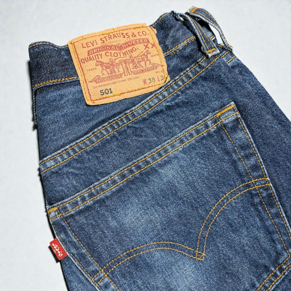 Jeans Levi's 501 a vita medio-alta in cotone - W38 L36 / M-L