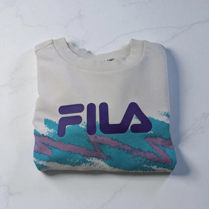 Felpa Fila old school con bottoni - XS (oversize)