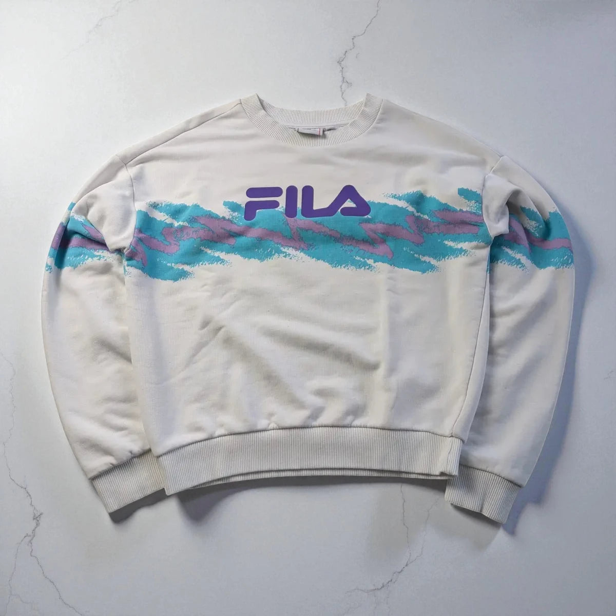 Felpa Fila old school con bottoni - XS (oversize)