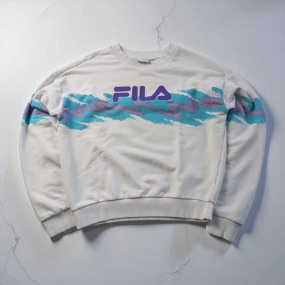 Felpa Fila old school con bottoni - XS (oversize)
