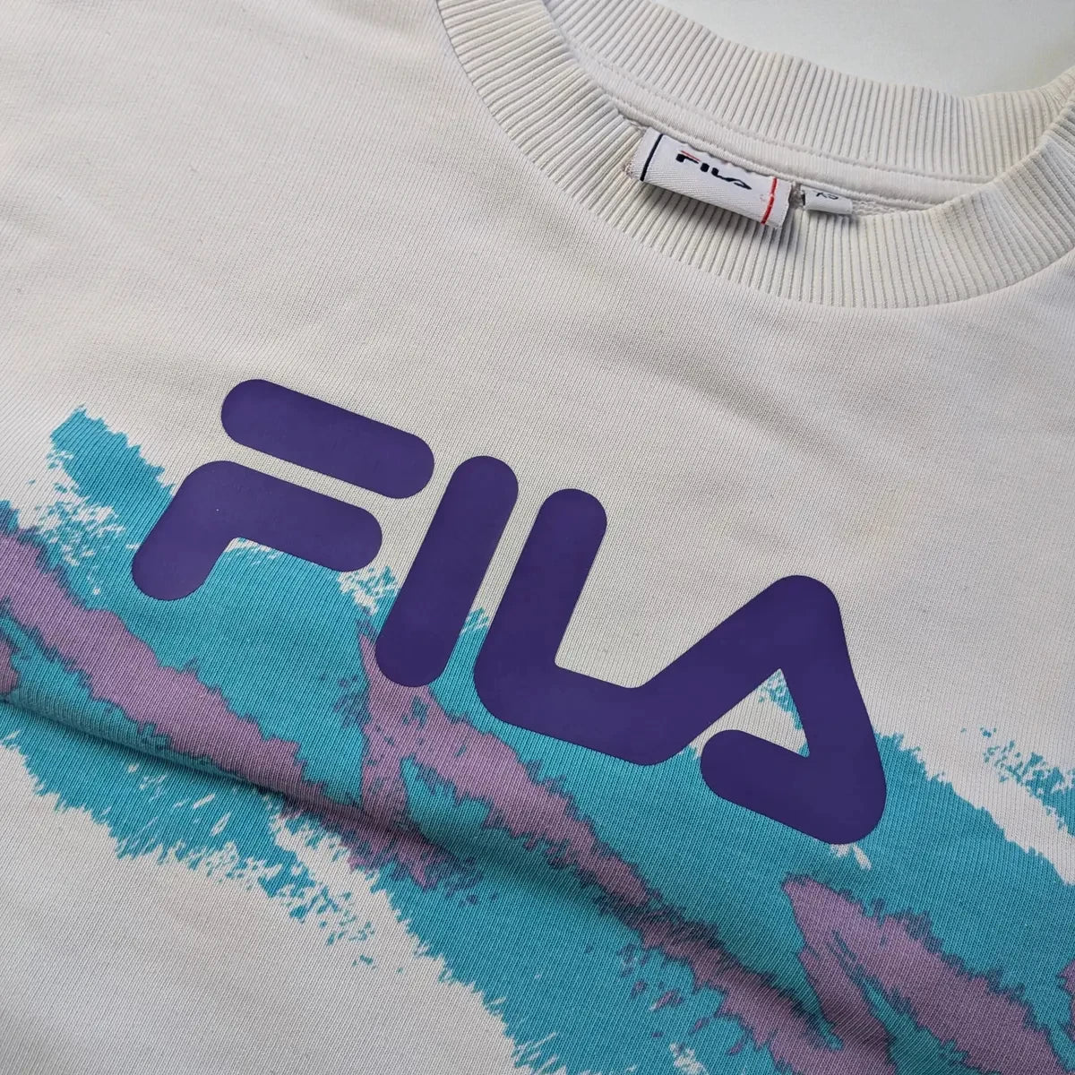 Felpa Fila old school con bottoni - XS (oversize)