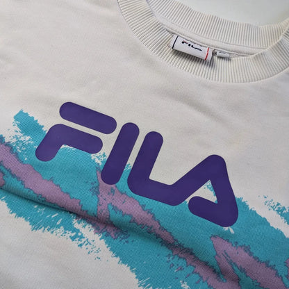 Felpa Fila old school con bottoni - XS (oversize)
