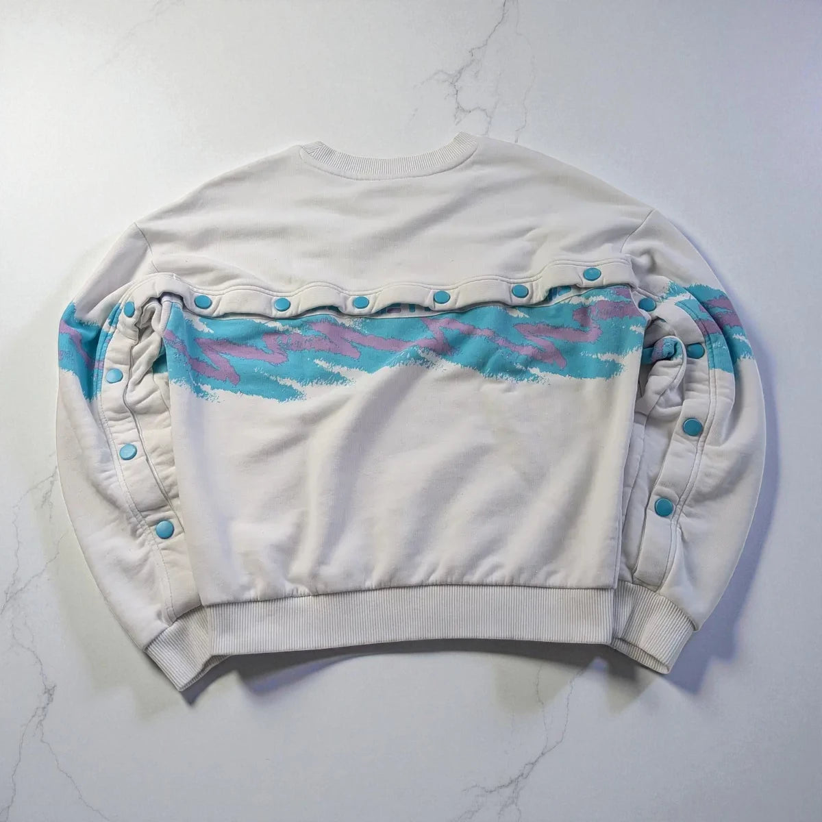 Felpa Fila old school con bottoni - XS (oversize)