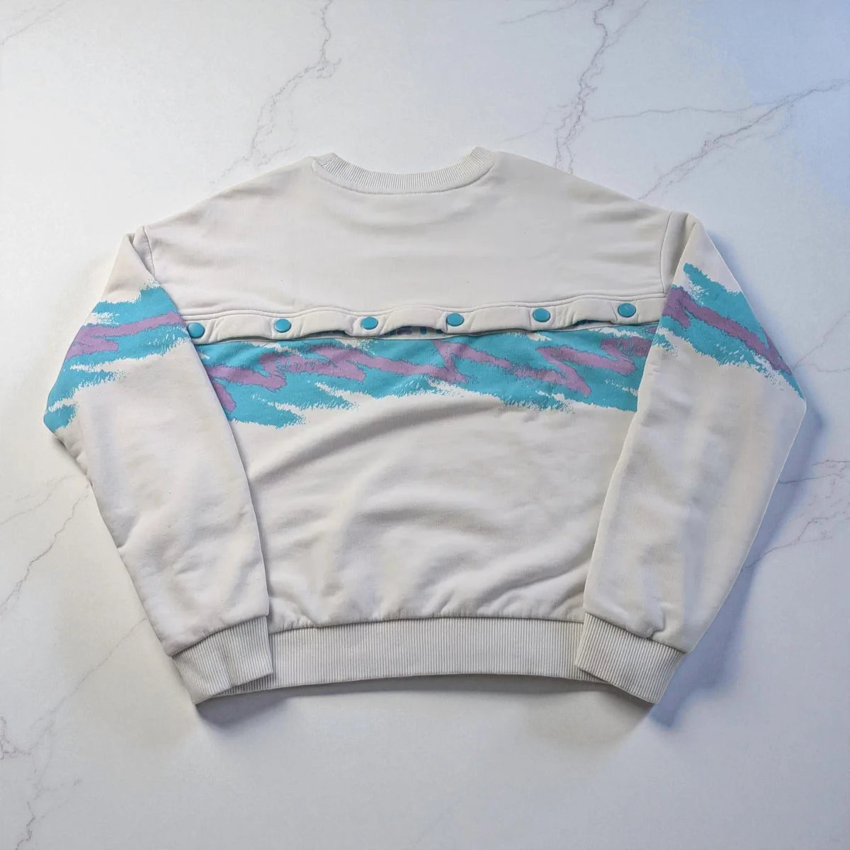 Felpa Fila old school con bottoni - XS (oversize)