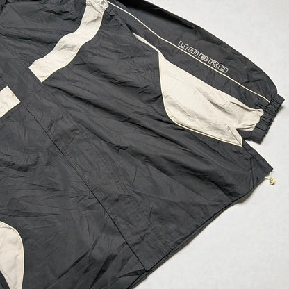 Umbro windbreaker Y2K con cappuccio estraibile e grafica flame - L