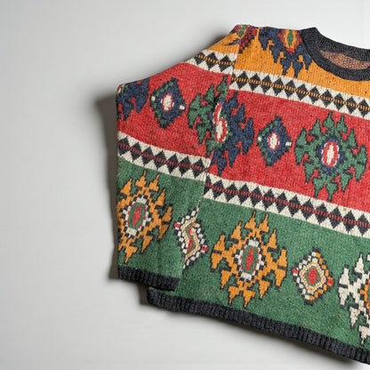 Maglione vintage Made in Italy anni 80/90 misto lana - L/XL