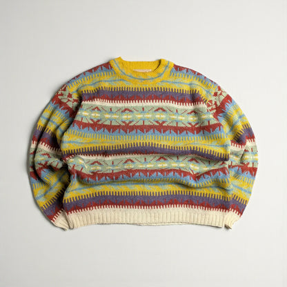 Cocoon Club 80s/90s Wool Blend Sweater Made in France - L