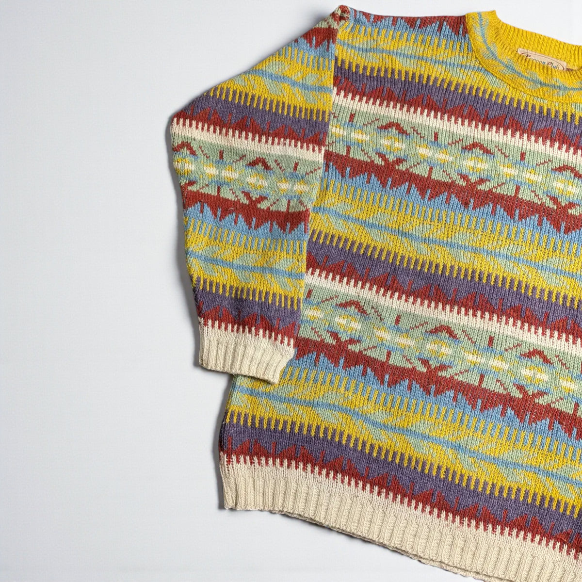 Cocoon Club 80s/90s Wool Blend Sweater Made in France - L