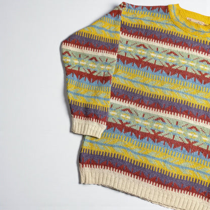 Cocoon Club 80s/90s Wool Blend Sweater Made in France - L